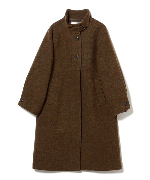 Ray BEAMS（レイビームス）の「スタンドカラー シングル コート（ステンカラーコート・レディース・ブラック/ブラウン・0/1）」の14枚目の写真