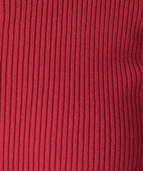 TRUDEA（トルディア）の「スキッパーポロリブニット（ニット/セーター・レディース・ネイビー/レッド/ブラック/チャコールグレー・MEDIUM/LARGE）」の22枚目の写真