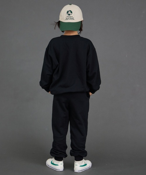 PAIRMANON STREET(ペアマノンストリート)の「スウェット 裏毛 セットアップ ロゴプリント 袖リブ 長袖【PAIRMANON STREET】(セットアップ・キッズ・グレー/イエロー/ブラック・120/130/140/150/160/100/110/90)」の5枚目の写真