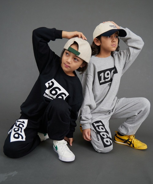 PAIRMANON STREET(ペアマノンストリート)の「スウェット 裏毛 セットアップ ロゴプリント 袖リブ 長袖【PAIRMANON STREET】(セットアップ・キッズ・グレー/イエロー/ブラック・120/130/140/150/160/100/110/90)」の7枚目の写真