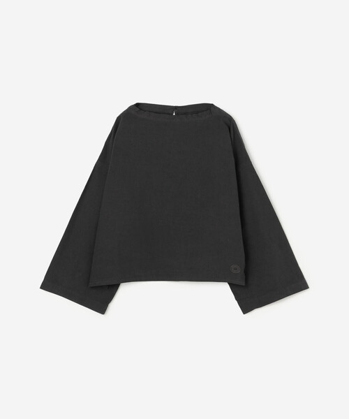 ORCIVAL（オーシバル）の「ORCIVAL | ガーメントダイ スタンドカラープルオーバー WOMEN（シャツ/ブラウス・レディース・モカ/ブラック/イエロー・1）」の2枚目の写真