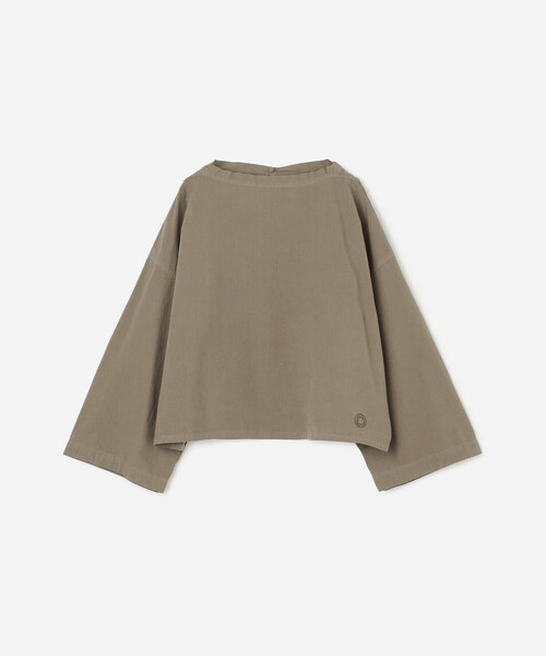 ORCIVAL（オーシバル）の「ORCIVAL | ガーメントダイ スタンドカラープルオーバー WOMEN（シャツ/ブラウス・レディース・モカ/ブラック/イエロー・1）」の14枚目の写真