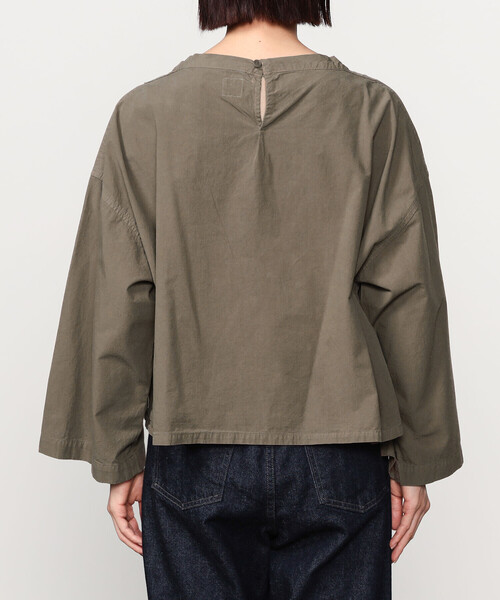 ORCIVAL（オーシバル）の「ORCIVAL | ガーメントダイ スタンドカラープルオーバー WOMEN（シャツ/ブラウス・レディース・モカ/ブラック/イエロー・1）」の6枚目の写真