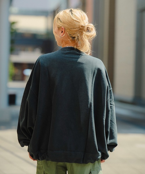 REMI RELIEF(レミレリーフ)の「REMI RELIEF SP加工 裏毛アウトドアBIGサイズクルー RN6014SDN(スウェット・メンズ・イエロー/グリーン/ブラック・LARGE/MEDIUM)」の18枚目の写真
