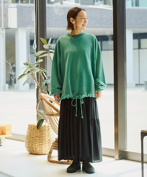 REMI RELIEF SP加工 裏毛アウトドアBIGサイズクルー RN6014SDN