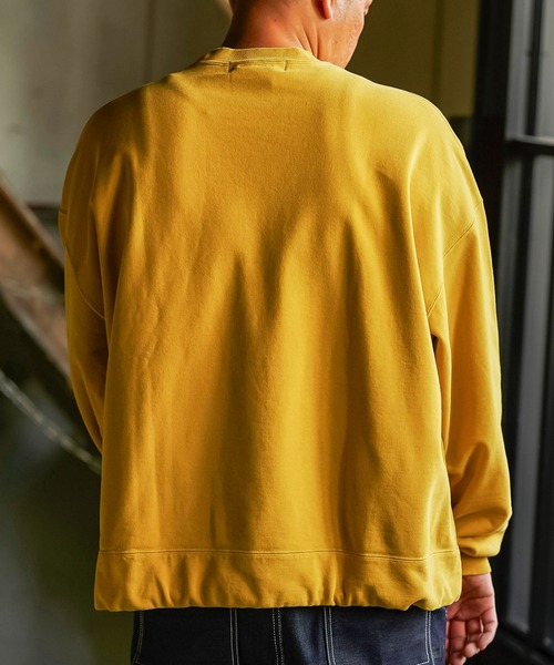 REMI RELIEF(レミレリーフ)の「REMI RELIEF SP加工 裏毛アウトドアBIGサイズクルー RN6014SDN(スウェット・メンズ・イエロー/グリーン/ブラック・LARGE/MEDIUM)」の5枚目の写真
