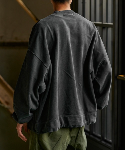 REMI RELIEF SP加工 裏毛アウトドアBIGサイズクルー RN6014SDN