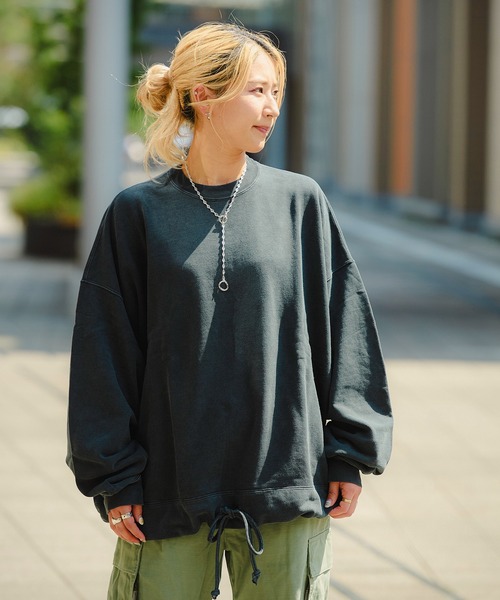 REMI RELIEF SP加工 裏毛アウトドアBIGサイズクルー RN6014SDN