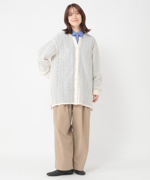 studio CLIP（スタディオクリップ）の「《days》レースアソートノーカラーシャツ（シャツ/ブラウス・レディース・ホワイト/アイボリー/その他1・FREE）」の14枚目の写真