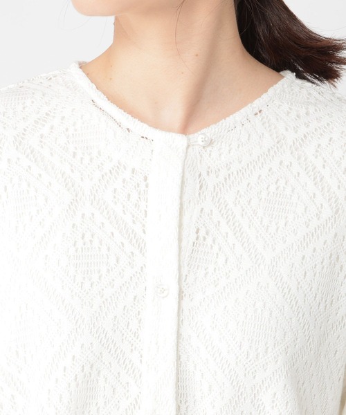 studio CLIP（スタディオクリップ）の「《days》レースアソートノーカラーシャツ（シャツ/ブラウス・レディース・ホワイト/アイボリー/その他1・FREE）」の10枚目の写真