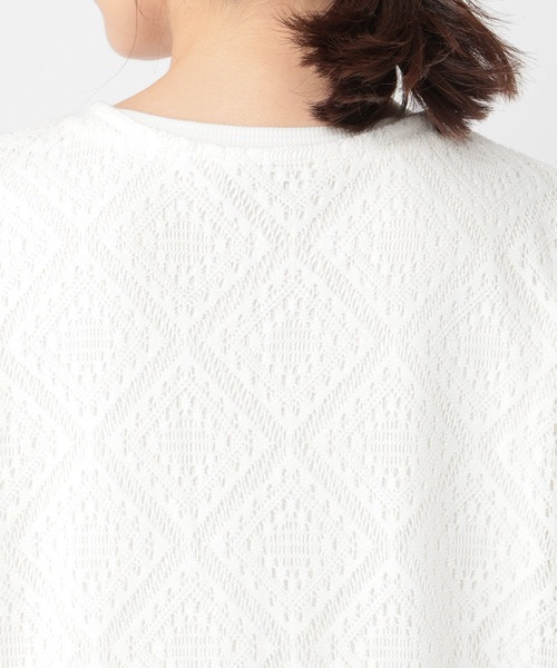 studio CLIP（スタディオクリップ）の「《days》レースアソートノーカラーシャツ（シャツ/ブラウス・レディース・ホワイト/アイボリー/その他1・FREE）」の7枚目の写真