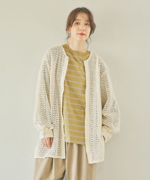 studio CLIP（スタディオクリップ）の「《days》レースアソートノーカラーシャツ（シャツ/ブラウス・レディース・ホワイト/アイボリー/その他1・FREE）」の22枚目の写真