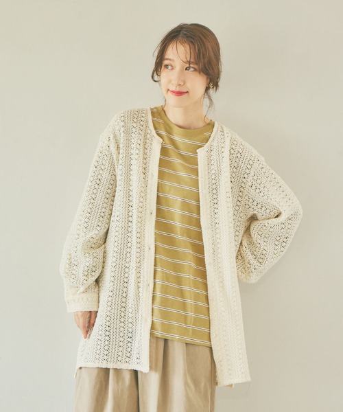 studio CLIP（スタディオクリップ）の「《days》レースアソートノーカラーシャツ（シャツ/ブラウス・レディース・ホワイト/アイボリー/その他1・FREE）」の20枚目の写真