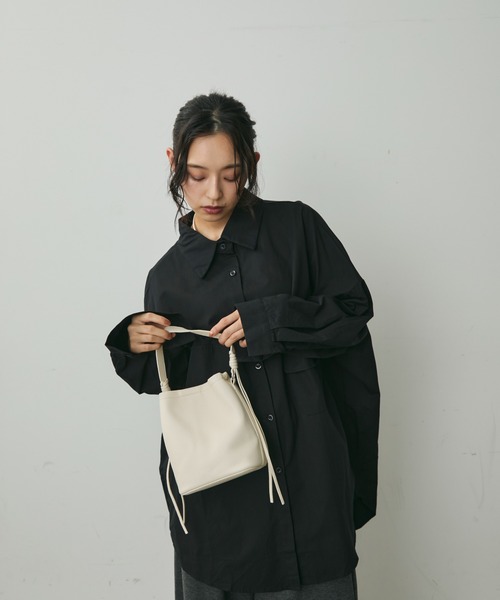 Lunea(ルネア)の「2wayサイドフリンジミニバッグ/ポーチ&ショルダー紐付き(ハンドバッグ・レディース・ホワイト/ブラウン/ベージュ/ブラック・FREE)」の10枚目の写真