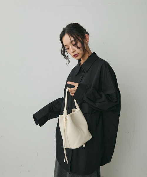 Lunea(ルネア)の「2wayサイドフリンジミニバッグ/ポーチ&ショルダー紐付き(ハンドバッグ・レディース・ホワイト/ブラウン/ベージュ/ブラック・FREE)」の11枚目の写真