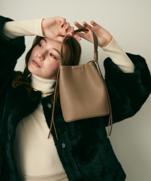 Lunea(ルネア)の「2wayサイドフリンジミニバッグ/ポーチ&ショルダー紐付き(ハンドバッグ・レディース・ホワイト/ブラウン/ベージュ/ブラック・FREE)」の20枚目の写真