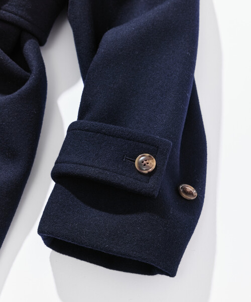 セール】NAUTICA/ノーティカ ロング丈 ベルテッド ウールステンカラー