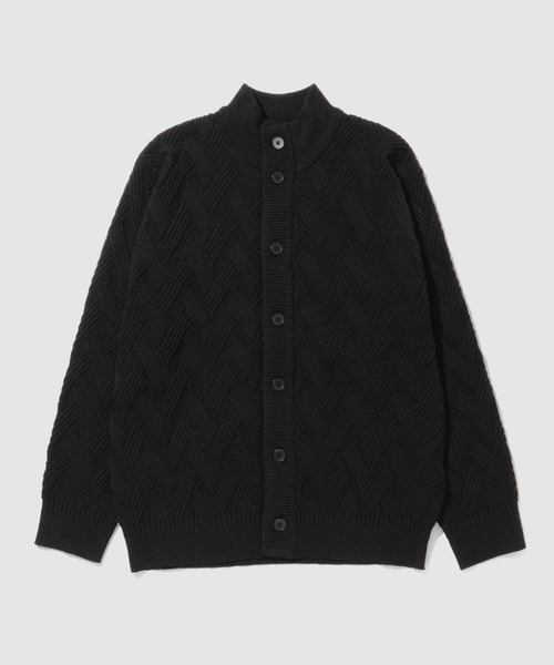 NAVY（ネイビー）の「NAVY リンクススタンドネックカーディガン【手洗い可能】（カーディガン/ボレロ・メンズ・ブラック/ネイビー/グレー・XL/L/M/S）」の18枚目の写真