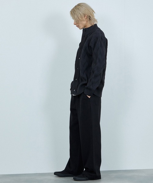 NAVY（ネイビー）の「NAVY リンクススタンドネックカーディガン【手洗い可能】（カーディガン/ボレロ・メンズ・ブラック/ネイビー/グレー・XL/L/M/S）」の11枚目の写真