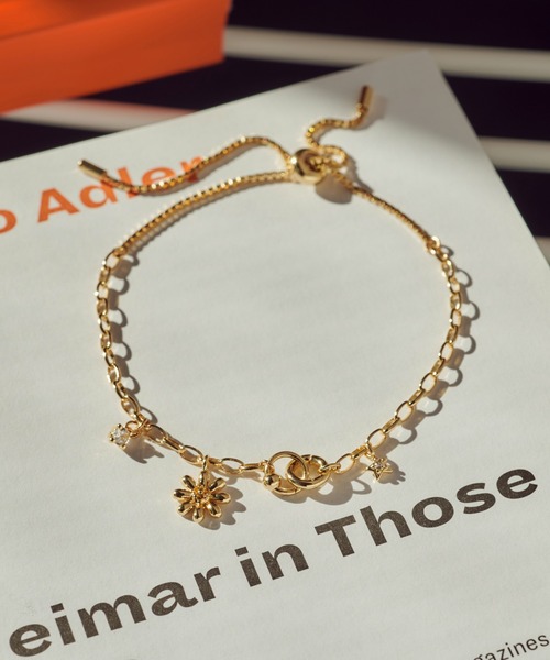 GOLDY(ゴールディ)の「リトル ブルーム ブレスレット(ブレスレット・レディース・シルバー/ゴールド/シルバー×ゴールド・FREE)」の3枚目の写真