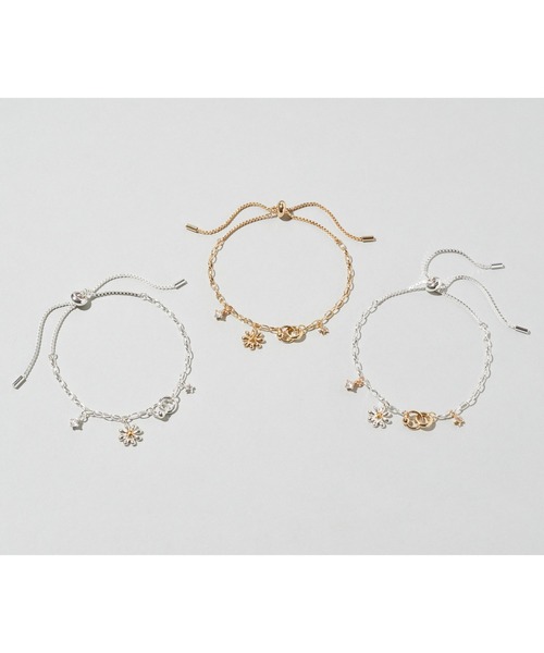 GOLDY(ゴールディ)の「リトル ブルーム ブレスレット(ブレスレット・レディース・シルバー/ゴールド/シルバー×ゴールド・FREE)」の12枚目の写真