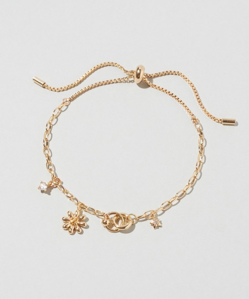 GOLDY(ゴールディ)の「リトル ブルーム ブレスレット(ブレスレット・レディース・シルバー/ゴールド/シルバー×ゴールド・FREE)」の5枚目の写真