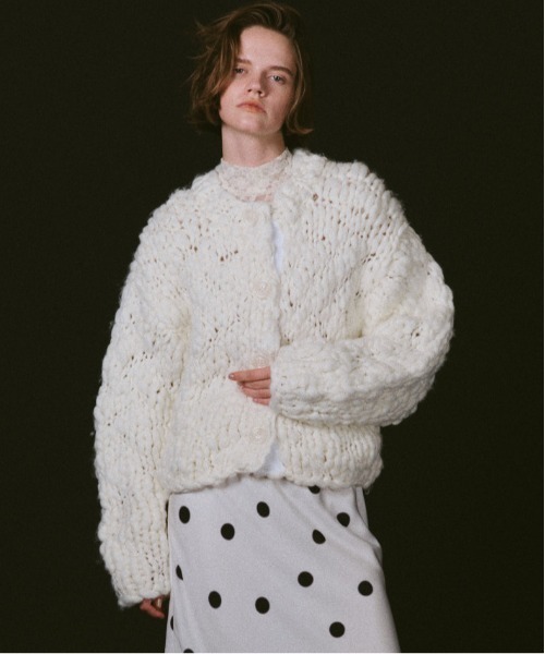 Hand Slub Knit Cardigan / ハンドスラブニットカーディガン