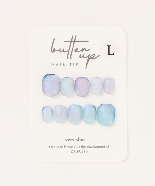tone（トーン）の「【butter up】ネイルチップ/butter up(MA)（ネイルシール/ネイルチップ・レディース・ブルー・LARGE/MEDIUM/SMALL）」の4枚目の写真