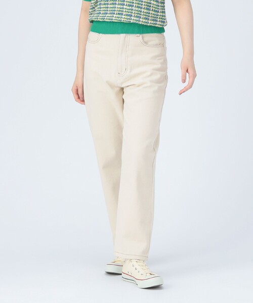 BEAMS HEART（ビームスハート）の「デニム テーパードパンツ（デニムパンツ・レディース・ネイビー/ブラック/ナチュラル・SMALL/MEDIUM）」の2枚目の写真