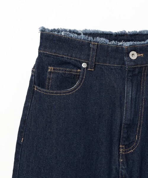 BEAMS HEART（ビームスハート）の「デニム テーパードパンツ（デニムパンツ・レディース・ネイビー/ブラック/ナチュラル・SMALL/MEDIUM）」の6枚目の写真