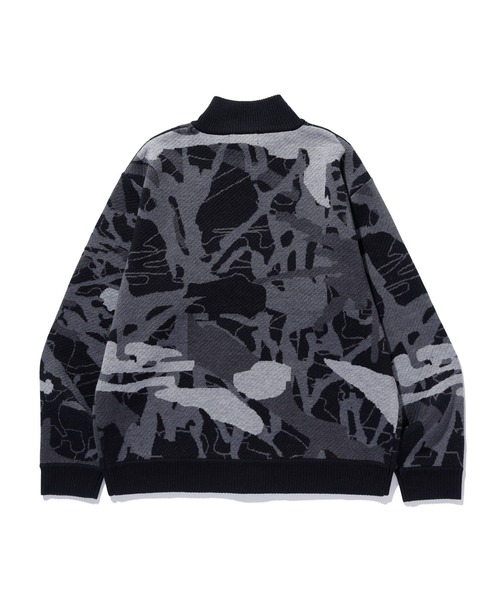 XLARGE（エクストララージ）の「GEOMETRIC ZIP UP KNIT SWEATER（ニット/セーター・メンズ・ブラック/ブルー・L/M/S/XL）」の3枚目の写真