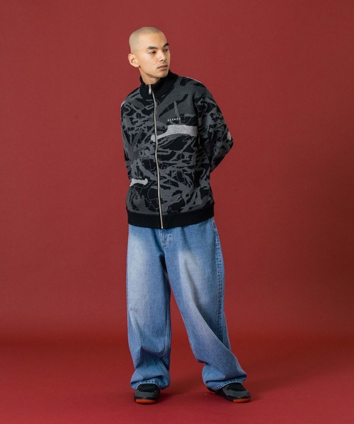 セール】GEOMETRIC ZIP UP KNIT SWEATER（ニット/セーター）｜XLARGE