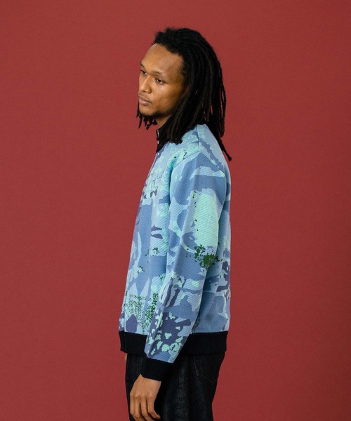 セール】GEOMETRIC ZIP UP KNIT SWEATER（ニット/セーター）｜XLARGE