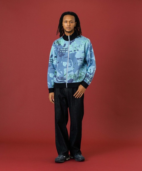 セール】GEOMETRIC ZIP UP KNIT SWEATER（ニット/セーター）｜XLARGE