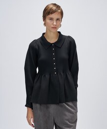 cloenc | 【マシンウォッシュ】ペプラムニットプルオーバー(ニット/セーター)