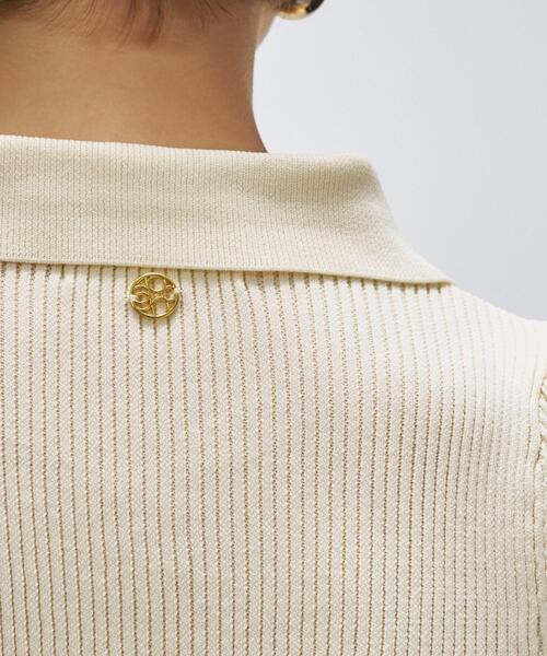 cloenc（クロエンス）の「【マシンウォッシュ】ペプラムニットプルオーバー（ニット/セーター・レディース・ブラック/オフホワイト/ライトイエロー系・02）」の12枚目の写真