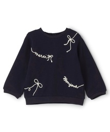 petit main | ロゴ刺しゅう長袖Tシャツ(Tシャツ/カットソー)
