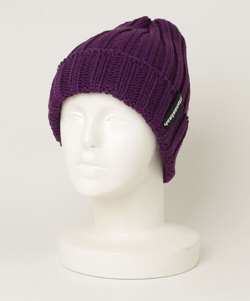 MANASTASH（マナスタッシュ）の「MANASTASH/マナスタッシュ/90'S LOGO BEANIE II/ロゴビーニー（ニットキャップ/ビーニー・メンズ・ブラック/イエロー/パープル/レッド系その他4/ブルー/オリーブ系/その他17・F）」の11枚目の写真