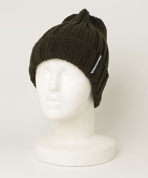 MANASTASH（マナスタッシュ）の「MANASTASH/マナスタッシュ/90'S LOGO BEANIE II/ロゴビーニー（ニットキャップ/ビーニー・メンズ・ブラック/イエロー/パープル/レッド系その他4/ブルー/オリーブ系/その他17・F）」の13枚目の写真