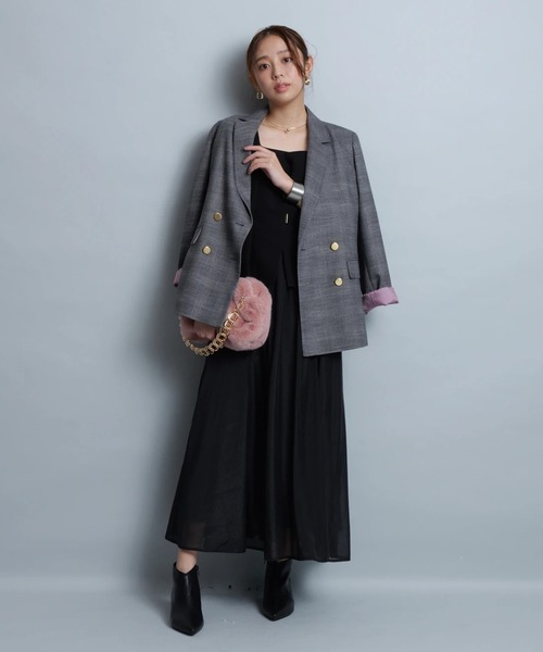 チェックテーラードジャケット（その他アウター）｜JUSGLITTY（ジャス