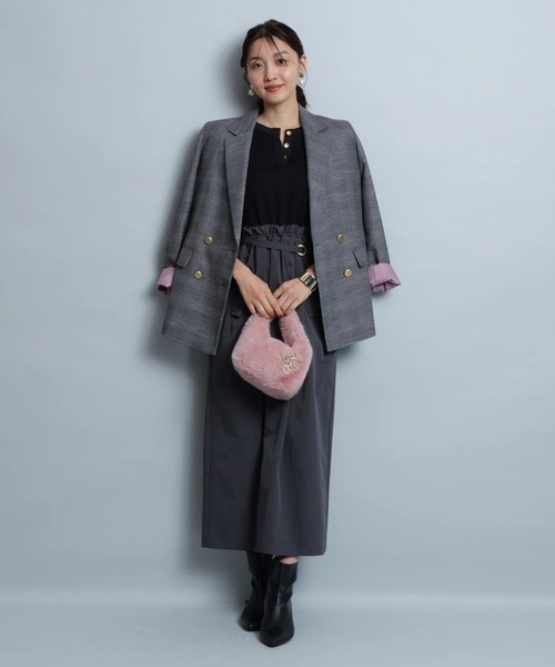 チェックテーラードジャケット（その他アウター）｜JUSGLITTY（ジャス