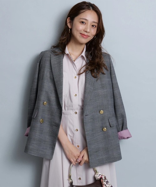 チェックテーラードジャケット（その他アウター）｜JUSGLITTY（ジャス