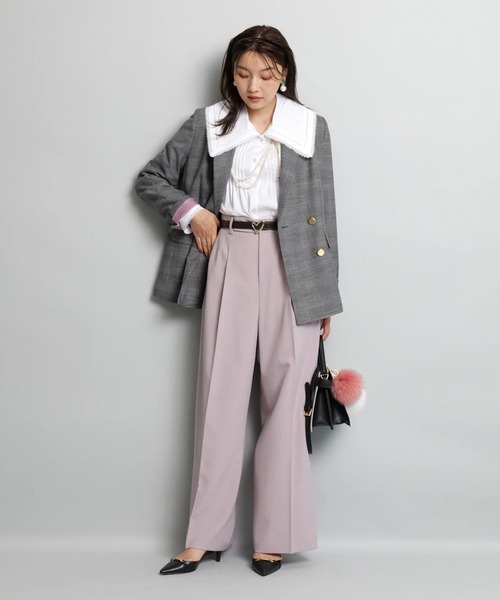 JUSGLITTY チェック柄 テーラードジャケット チェックテーラードジャケット（その他アウター）｜JUSGLITTY（ジャス