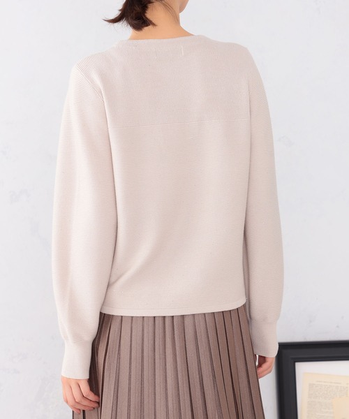 GALLORIA（ギャローリア）の「スパンコール使いニット（ニット/セーター・レディース・ライトグレー/ライトパープル/ネイビー・LL/S/M/L）」の15枚目の写真