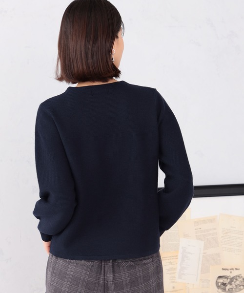 GALLORIA（ギャローリア）の「スパンコール使いニット（ニット/セーター・レディース・ライトグレー/ライトパープル/ネイビー・LL/S/M/L）」の9枚目の写真