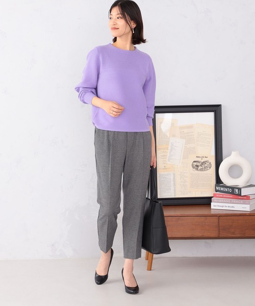 GALLORIA（ギャローリア）の「スパンコール使いニット（ニット/セーター・レディース・ライトグレー/ライトパープル/ネイビー・LL/S/M/L）」の4枚目の写真