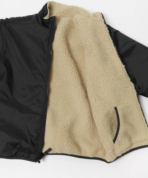 URBAN RESEARCH DOORS(アーバンリサーチドアーズ)の「『WEB/一部店舗限定』リバーシブルボアジャケット(KIDS)(その他アウター・キッズ・ブラック系その他/グリーン系その他・150)」の5枚目の写真