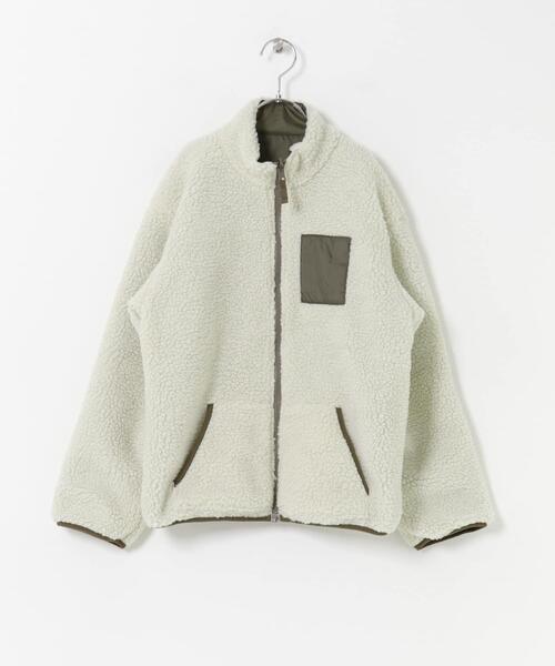 URBAN RESEARCH DOORS(アーバンリサーチドアーズ)の「『WEB/一部店舗限定』リバーシブルボアジャケット(KIDS)(その他アウター・キッズ・ブラック系その他/グリーン系その他・150)」の11枚目の写真