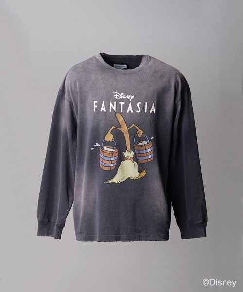 MAISON SPECIAL(メゾンスペシャル)の「《UNISEX》【MOVIE SERIES】「FANTASIA」- BROOM - Prime-Over Crew Neck Long Sleeve T-Shirt/-ほうき-プライムオーバークルーネックロングスリーブTシャツ【MAISON SPECIAL/メゾンスペシャル】(Tシャツ/カットソー・メンズ・ブラック/ネイビー・1/0/2)」の6枚目の写真