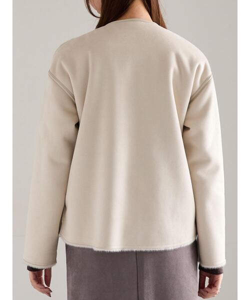 Te chichi（テチチ）の「リバーシブルファームートンブルゾン（ブルゾン・レディース・ベージュ/モカ・F）」の7枚目の写真